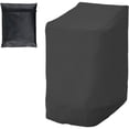 thumbnail image 1 of TOVBMUP - Funda para silla - Funda para silla de jardín - Para 6 sillas apilables - Impermeable y resistente a los rayos UV - Funda para silla de jardín exterior - 114 x 85 x 65 cm - Negro, 1 of 7