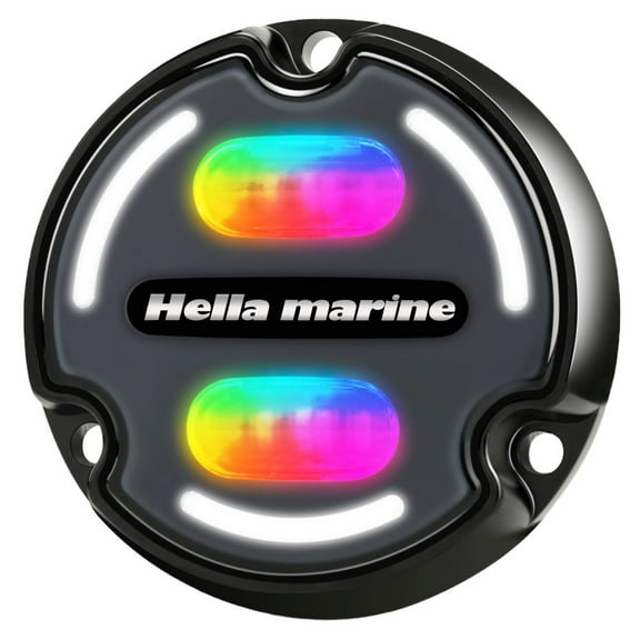 Hella Marine 16147001 A2 Navigation Light - RGB, Alum Black, Charcoal Lens, Single