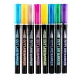 thumbnail image 2 of Double Line 8-Color Water-Based Ink Pen Set for Art, Writing, and Highlighting with Fast-Dry Permanent Ink, 2 of 8