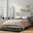 thumbnail image 4 of Dawn Fully Reversible Down Alt Comforter in Pink, Twin XL Size, Pink to Gray Reversible Comforter, 4 of 6