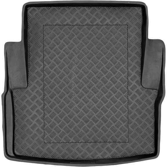 Rezaw-Plast Cargo Mat for BMW 3 Series F30 Sedan 2013-2018 / 320i 320xD 328d 328i 328xD 330i 330xD 340i 340xD/ – PE Trunk Mat Molded Odorless Custom Fit No Trimming Durable Black