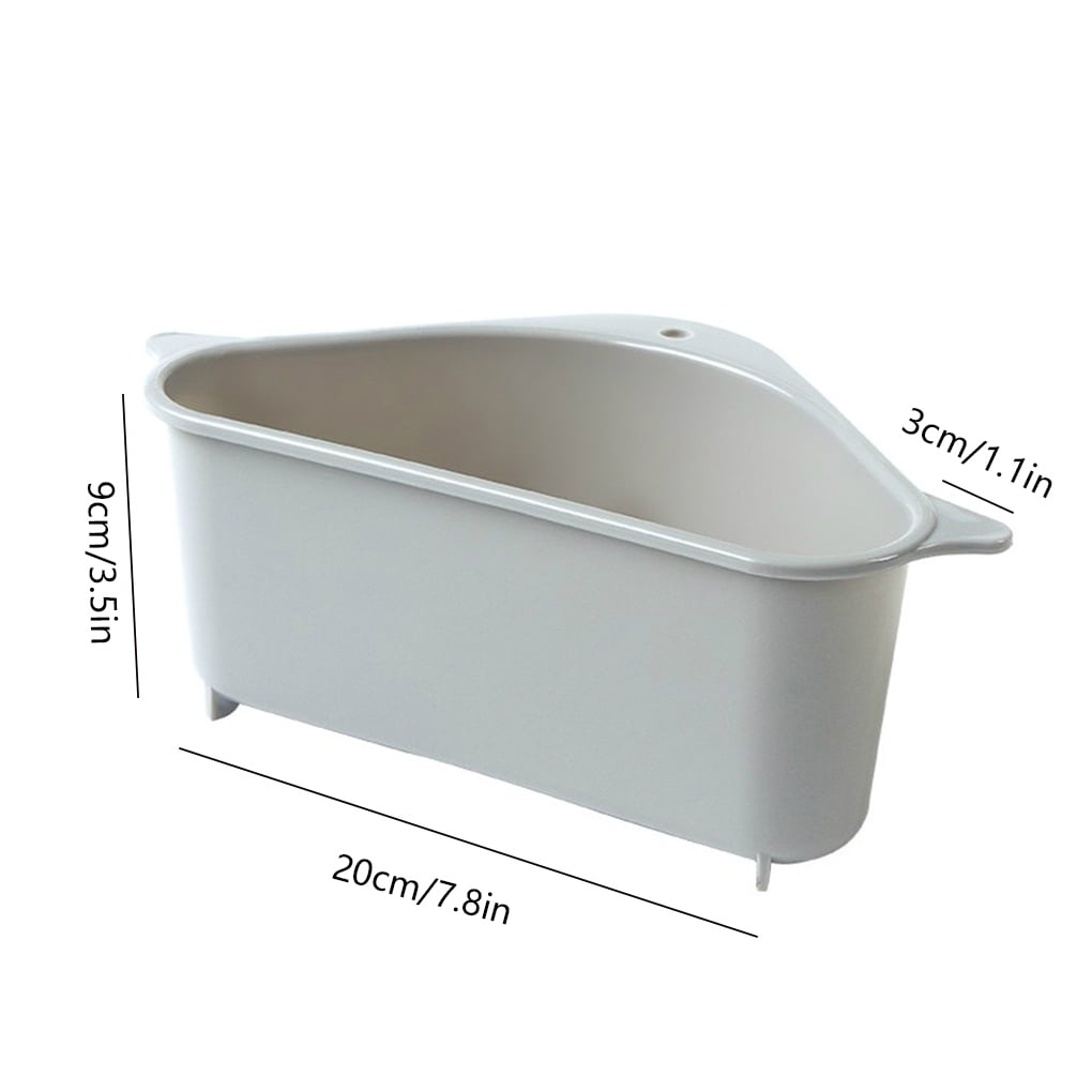 Triangular Sink Drain Shelf Drain Rack Multifunctional Storage Holder Sucker ,