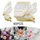 thumbnail image 1 of 80x Papeles de Regalo de Flores, Papeles de Regalo para Ramo de Flores, Papel de Embalaje de Ala de Mariposa para Bodas, Embalaje de Regalo, Cumpleaño Dorado, 1 of 8