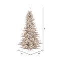 thumbnail image 2 of Vickerman 36" Plastic Fir Mini Lights Artificial Christmas Tree in Silver Tinsel, 2 of 3