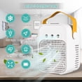 thumbnail image 1 of Portable Portable Air Cooling Fan Mini Personal Desktop Air Cooler Humidifier with Colorful LED Light 3 Wind Speeds Adjustable Wind Direction for Home Bedroom Office Outdoor, 1 of 7