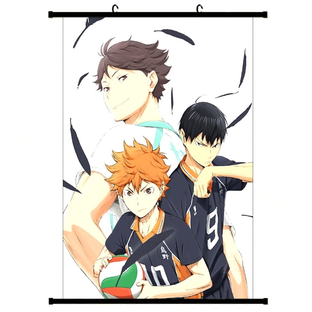 Lienzo de pared Hinata Shoyo y Kageyama Tobio de Haikyuu