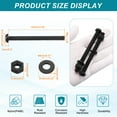 thumbnail image 2 of Uxcell 10 Ensembles M8x100mm Vis en Plastique Nylon Tête Ronde Boulons Phillips Écrous Hexagonaux Kit Assortiment de Rondelles, Fixations de Boulons à Filetage Complet pour Assemblage de Machine DIY, Noir, 2 of 7