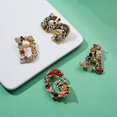 thumbnail image 4 of A Broche de perlas barrocas con diamantes de imitación y letras en inglés, Pin de solapa con alfabeto de cristal para mujer, 4 of 4