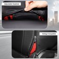 thumbnail image 4 of Red Rain Mustang Car Seat Covers Full Set Black and Orange Leather Auto Seat Cushion Cover Customized Ford Mustang 2016 2017 2018 2019 2020 2021 2022 2023 10Pcs (Mustang-Black+Orange), 4 of 12