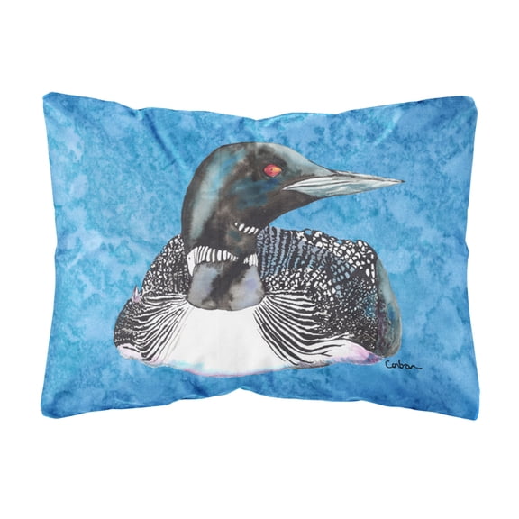 Carolines Treasures 8717PW1216 Loon Canvas Fabric Decorative Pillow, 12H x16W, multicolor