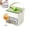 White and Green, variant on 50 Cube Ice Maker with Easy Press Lid and Storage Bin, Double-Deck Tray