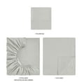 thumbnail image 6 of Mainstays Super Soft Brushed Microfiber Bed Sheet Set, Grey Stria, Twin-XL, 3 Piece, 6 of 13