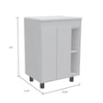 thumbnail image 5 of Miekor Furniture Malden 2-Shelf Rectangle Freestanding Vanity Cabinet White B5A0293, 5 of 7