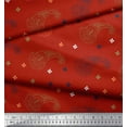 thumbnail image 2 of Soimoi polyester Crepe Fabric Paisley & Jamdani Decor Fabric Printed Yard 42 Inch Wide, 2 of 2