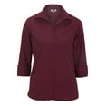 thumbnail image 1 of WOMEN'S OPEN NECK POPLIN 3/4 SLEEVE BLOUSE, 1 of 1