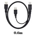 thumbnail image 4 of Speziell Entworfenes Micro USB Cable Fr Desktop Or Mobile Computer, USB 3.0 Dual A-Mikrokabel Mit Zustzlicher Stromversorgung, Kompatibel Mit, 4 of 5