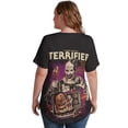 thumbnail image 5 of Terrifier Women's Shirt V-Neck Breathable Short-Sleeve T-Shirt Casual Fashion Tee Soft & Trendy Blouse 3XL, 5 of 8