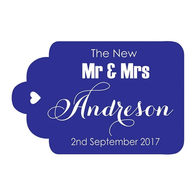 100 PCS Mr & Mrs Custom Made Hang Tags Personalized Wedding Favor Gift Paper Tags
