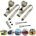 thumbnail image 1 of Seguridad Ajustable Cinturones Ajustables Retráctiles 2 Piezas Tres Puntos, 1 of 9