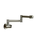 thumbnail image 1 of Pot Filler Double Joint Spout Folding Stretchable Swing Arm Wall Brass Kitchen Faucet Single Hole Two Handle Kitchen Sink Faucet ,bar Laundry RV Farmhouse, 1 of 7