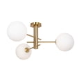 thumbnail image 5 of AC11763BR Artcraft Lighting Bonita - 3 Light Semi-Flush Mount-11.5 Inches Tall and 31.5 Inches Wide, 5 of 14