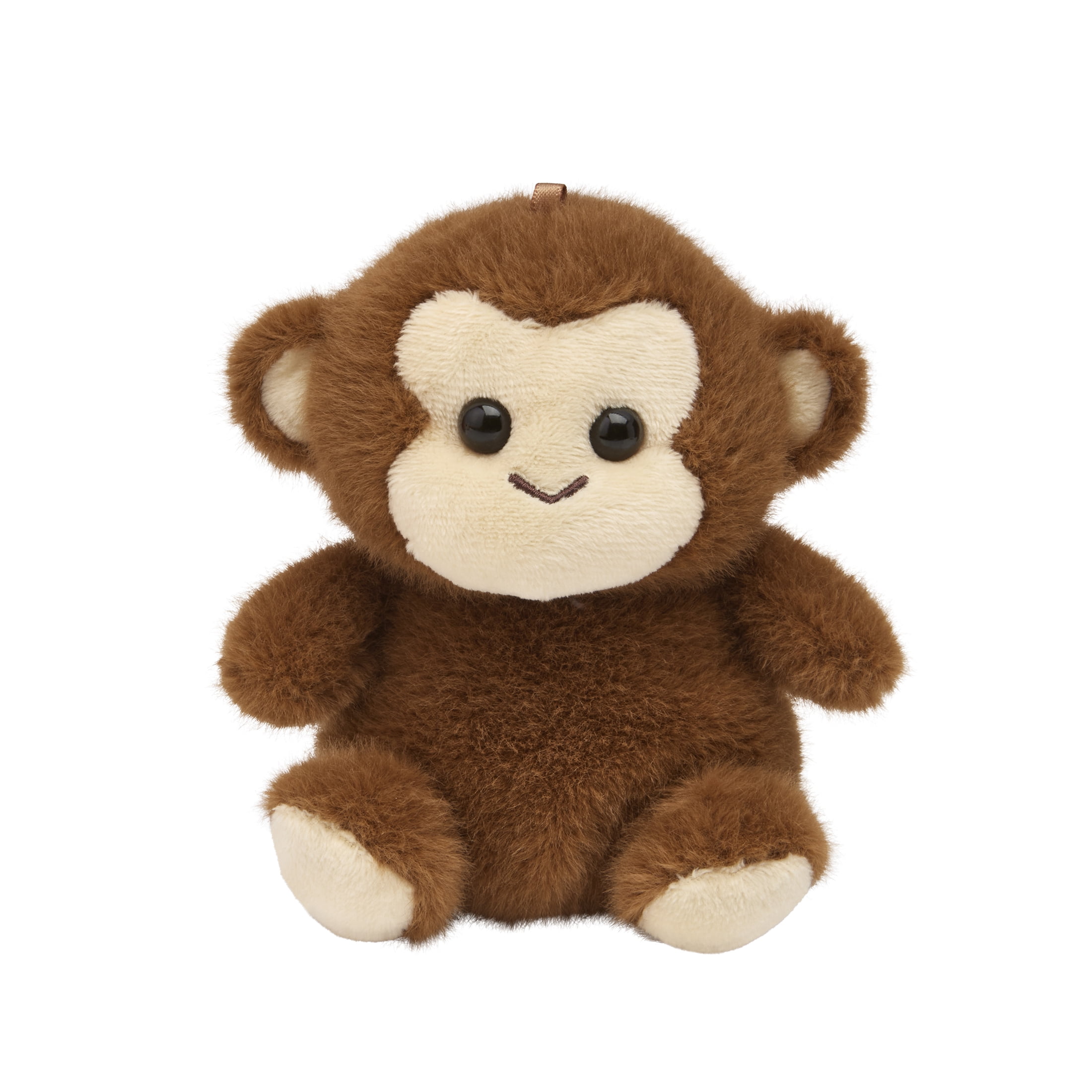 Buttercups Monkey Plush Toy 4.5 inch – Small Stuffed Animal for Kids, Soft Brown Monkey, Mini Plush Gift