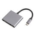 thumbnail image 3 of Tipo C Hub 4 En 1 Adaptador 4K Usb C A Puerto De Carga Usb 3.0 87W Pd Dual Compatible Con Hdmi Para Macbook Monstrate EL012976-00, 3 of 6