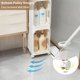 thumbnail image 4 of Gabinete de almacenamiento estrecho delgado con ruedas móviles, organizador de baño alto para espacios pequeños, 2 niveles blanco, 4 of 7