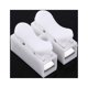 thumbnail image 3 of Cashiny - Terminal de abrazadera de resorte, 100 unidades, conectores de 2 pines CH2 de 10 A, bloque de conector rápido eléctrico de empuje, tira de cable LED, cableado de conexión blanco claro, 3 of 5