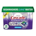 thumbnail image 5 of Cascade Platinum Plus ActionPacs Dishwasher Detergent Pods, Fresh Scent, 20.7 oz Tub, 38/Tub, 6/Carton, 5 of 7