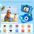thumbnail image 2 of PayUSD Kids Camera for Girls Boys 64GB 1080HD Selfie Digital Cameras Portable Toddler Dolphin Toys Christmas Birthday Gift Age 3-10, Blue, 2 of 8