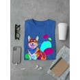thumbnail image 3 of Colorful Corgi Dog W Bandana T-Shirt Men -Image by Shutterstock, Male Large, 3 of 4