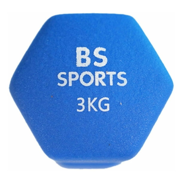 Mancuerna De 3kg Bagore Sports / Azul Pesas Neopreno BAGORE SPORTS 3KG