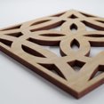 thumbnail image 4 of Ekena Millwork 7 3/8"W x 7 3/8"H x 3/8"T Extra Small Baytown Decorative Fretwork Wood Wall Panels, Hickory, 4 of 6