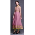 thumbnail image 3 of Bimba Light Pink3 Floral Indian Kurtis For Women Solid Readymade Anarkali Dress Printed Indian Kurti Medium, 3 of 6