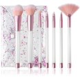 thumbnail image 1 of DIY Liquid Quicksand Glitter Makeup Brushes with Crystal Pouch Resin Art Craft Set 7-count, 1 of 8