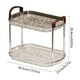 thumbnail image 3 of Estante de Almacenamiento de Plástico Transparente - Organizador de Baño y Escritorio de 2 Niveles para Cosméticos, Tazas y Adornos, 30,5 X 21 X 20,4 Cm, 3 of 6
