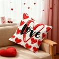 thumbnail image 4 of Valentine's Day Heart Decorative Pillow Cover - Romantic Couple Gift, Soft Washable Cushion Cover for Sofa, Couch, Bedroom, and Festive Home Decor to Enhance Valentine’s Atmosphere, 17.71*17.71in, E, 4 of 6