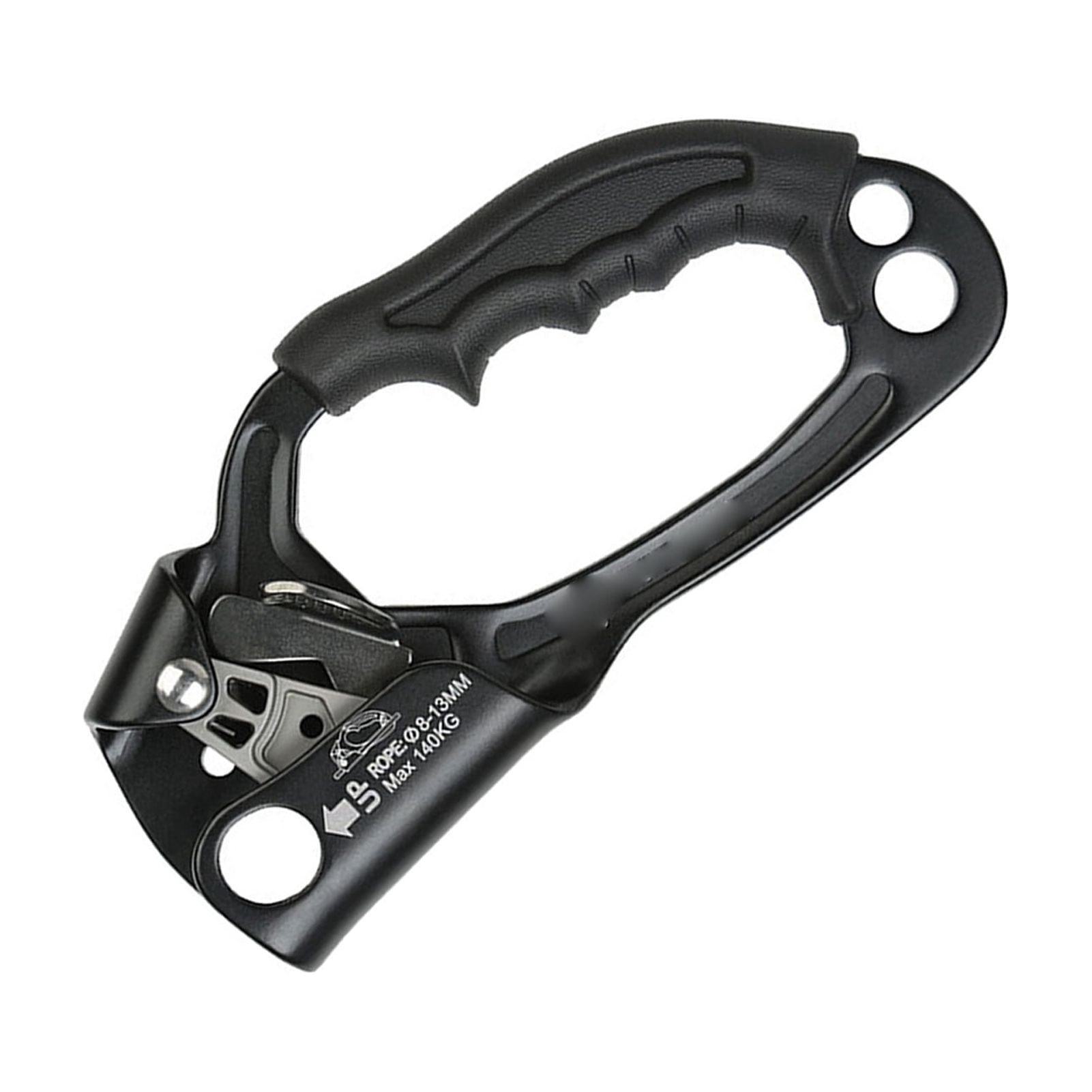 Carabiners Ascender Carabiners Lightweight High Strength Aluminum Alloy Hiking Buckle, Ergonomic Handle Design Carabiners Secure Rope Grip, Rock Mountain Gear Right Hand with