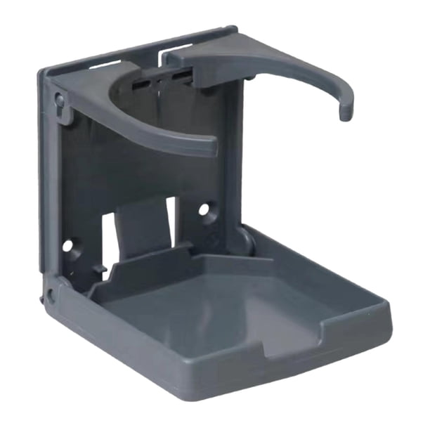 Portavasos plegable ajustable para coche, portavasos multiusos para bebidas Gris