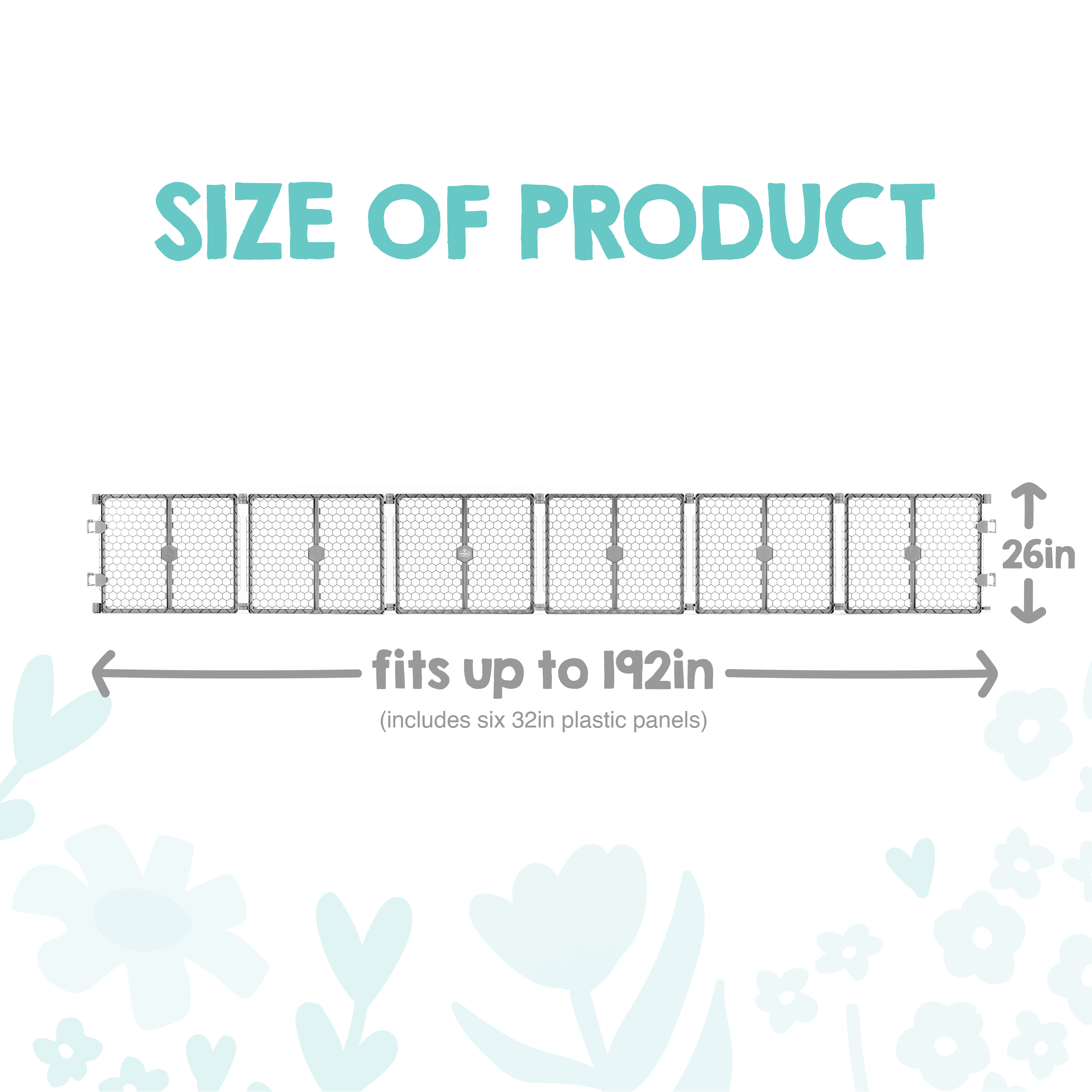 Regalo 2-in-1 Super Wide Baby Gate & Play Yard 192 Inches photo 3