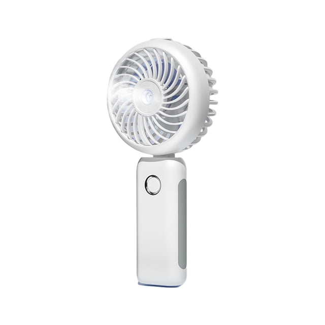 kurtrusly Mini Fan Handheld Electric USB Air Conditioning Adjustable Fans Cooling Handheld Summer Silent Outdoors for Office White/Misting/Fan