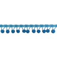 thumbnail image 1 of Ball Fringe 1-1/8" Wide, 6 Yards, Turquoise, 1 of 3