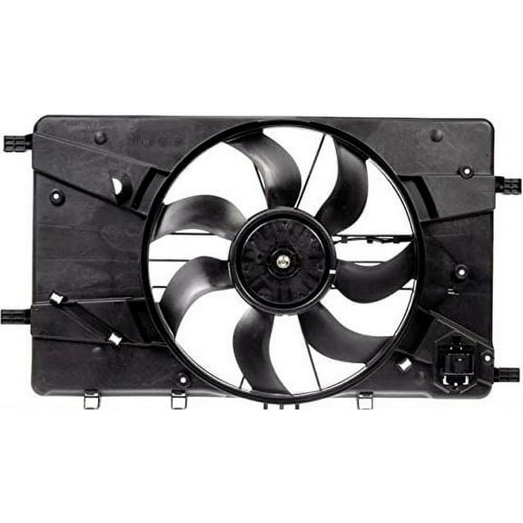 Dual Radiator and Condenser Fan Assembly - Pacific Best Inc. Fit/For GM3115243 11-14 Chevrolet Cruze 1.4L 1st Design, 12-17 Buick Verano