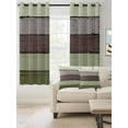 thumbnail image 2 of Fsddascl Sage Green Grey Blackout Curtains for Bedroom/Living Room, Thermal Insulated Kitchen Curtains, Vintage Stripe Farmhouse Wood Grain Grommet Darkening Window Treatment Drapes 42"x84"x2, 2 of 8