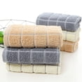 thumbnail image 2 of SHOWERORO 3Pcs Plaid Cotton Washcloths Absorbent Hand Towels Skin Friendly Soft Comfortable, 2 of 7