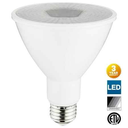 

Sunlite PAR30 LED Long Neck Bulbs 3000K Warm White Dimmable 10 Watt (75W Equivalent) Medium (E26) Base ETL Listed