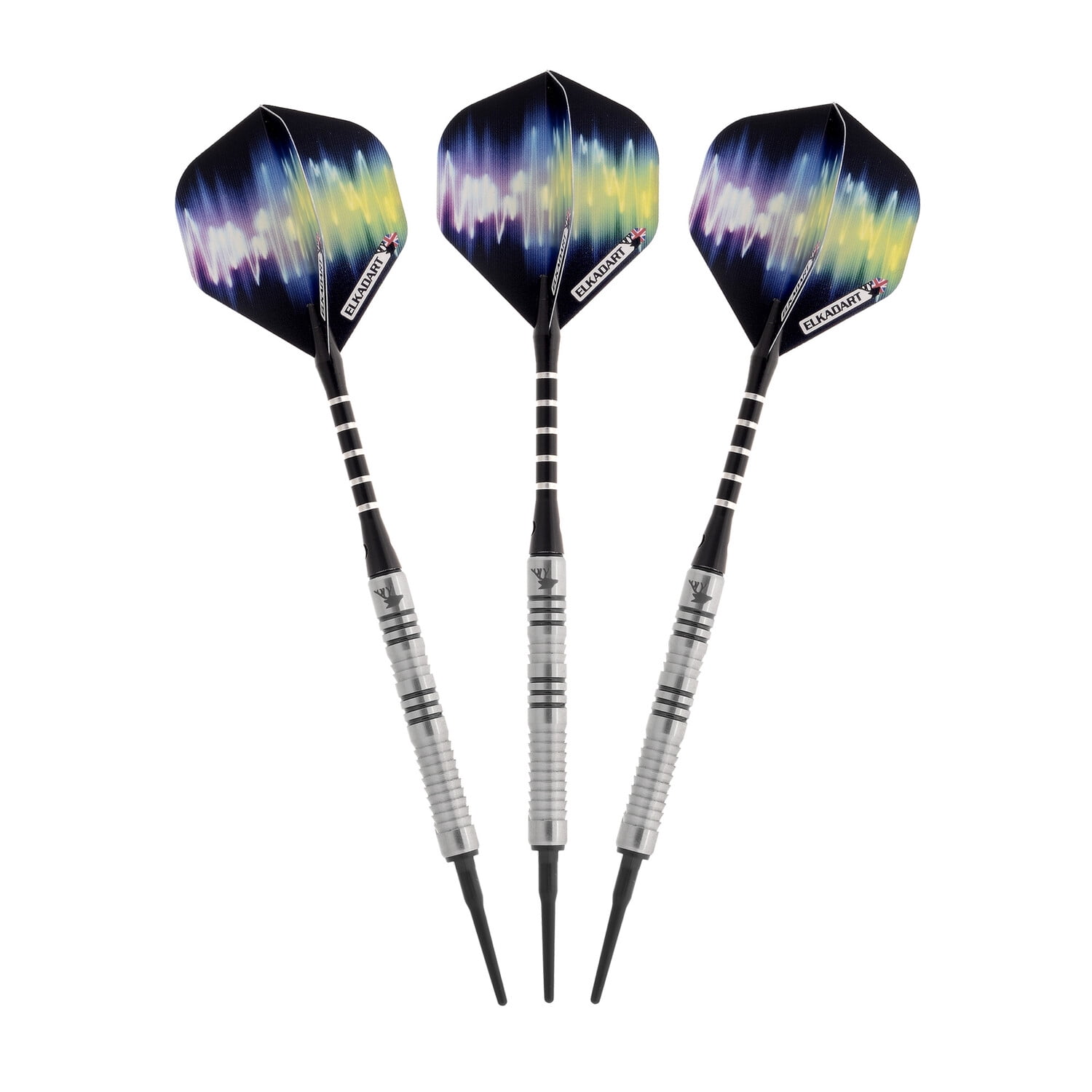 Elkadart Ultra Sonic 80% Tungsten Professional Soft Tip Dart Set, 16 Grams