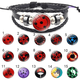 thumbnail image 1 of Pulsera De Anime Naruto Alane Japón Uchiha Clan Sharingan Eye Glass Cabochon Pulseras Longitud : 17cm + 5cm, 1 of 3