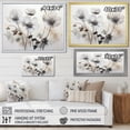 thumbnail image 4 of Designart "Buttercup Meadows On Grey Scale I" Buttercups Floater Framed Canvas Wall Art, 4 of 5
